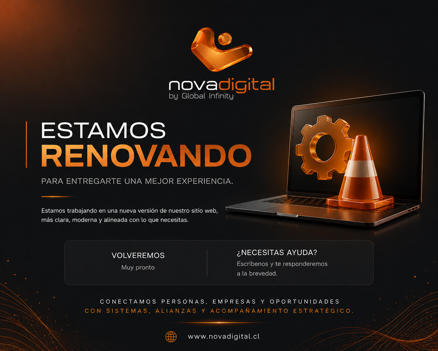 Nova Digital está renovando su sitio web para entregarte una mejor experiencia